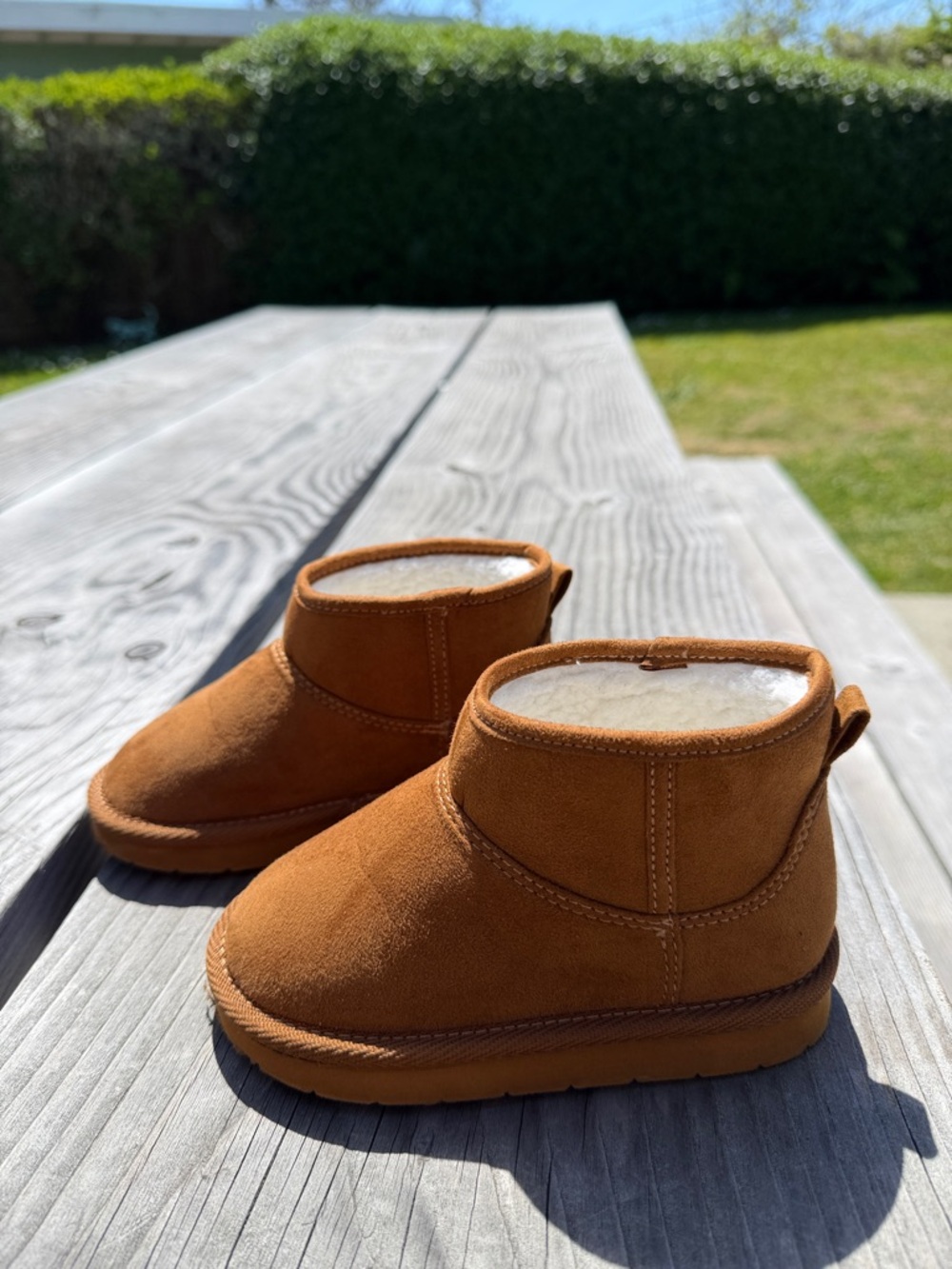GAP Kids Chestnut Brown Suede Moccasin Booties